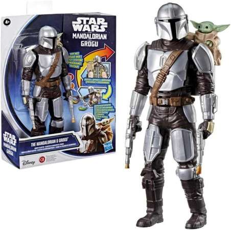 star wars figura mandalorian electronica (hasbro - g28425l0)