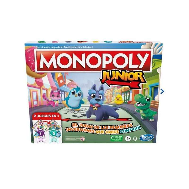 monopoly junior 2 juegos en 1 (hasbro - g1856105) monopoly junior 2 juegos en 1 (hasbro - g1856105)