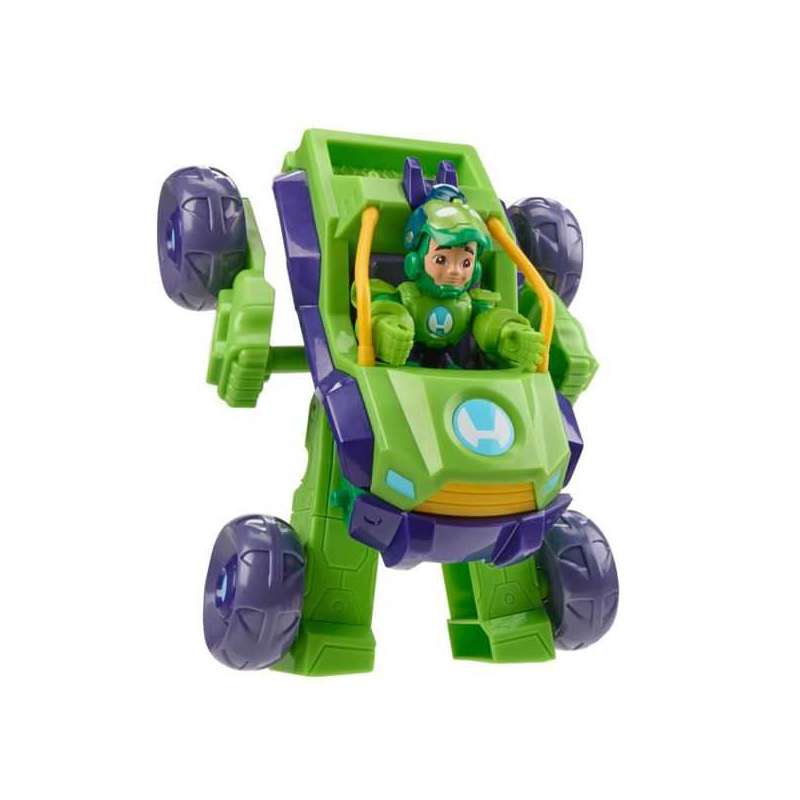iron man and friends vehiculo y armadura de hulk (hasbro - g14755x0)