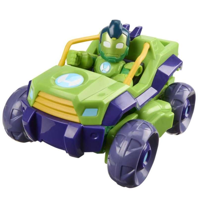 iron man and friends vehiculo y armadura de hulk (hasbro - g14755x0)