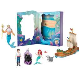 disney princess ariel minis libro pack 6 figuras (mattel - jbl32)