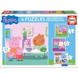 puzzle 12-16-20-25 piezas peppa pig