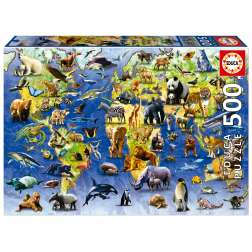 puzzle 500 piezas especies peligro extincion (educa - 19908)