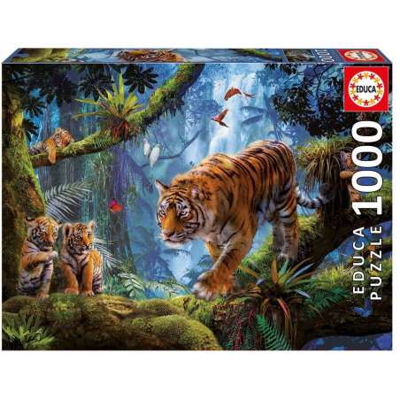 puzzle 1000 tigres en el arbol (educa - 17662)