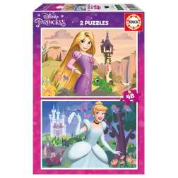 puzzle 2x48 piezas disney princess ii ( educa - 19997)