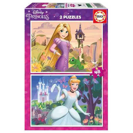 puzzle 2x48 piezas disney princess ii ( educa - 19997)