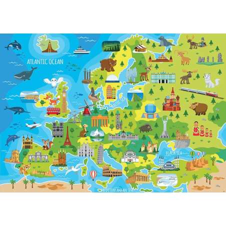 puzzle 150 mapa de europa (educa - 18607)