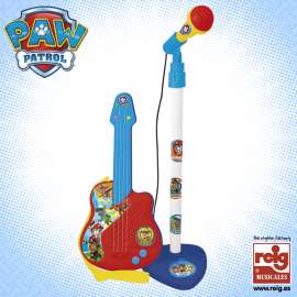 paw patrol micro y guitarra
