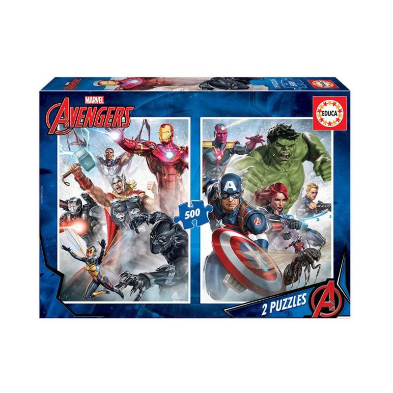 puzzle 2x500 piezas los vengadores (educa - 17994)
