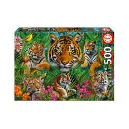 puzzle 500 piezas jungla de tigres ( educa - 19902)