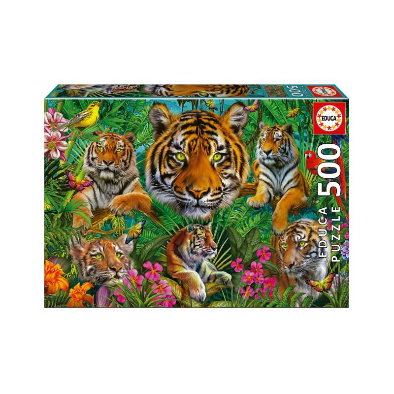 puzzle 500 piezas jungla de tigres ( educa - 19902) puzzle 500 piezas jungla de tigres ( educa - 19902)