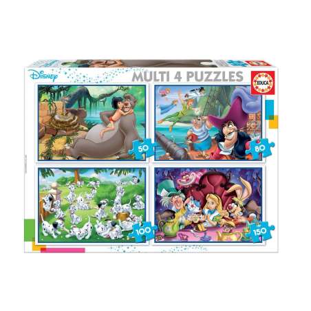 puzzle multi 4 clasicos disney (educa - 18105)