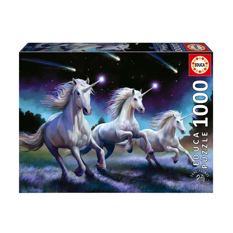 puzzle 1000 piezas unicornios, anne stoke (educa - 19919) puzzle 1000 piezas unicornios, anne stoke (educa - 19919)