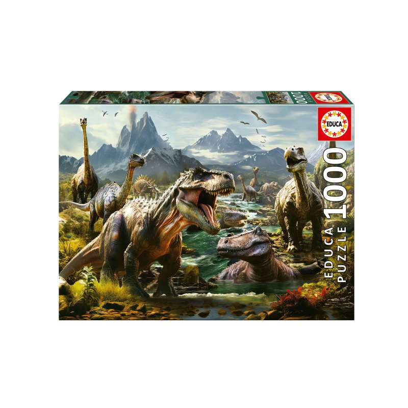 puzzle 1000 piezas dinosaurios feroces (educa - 19924)