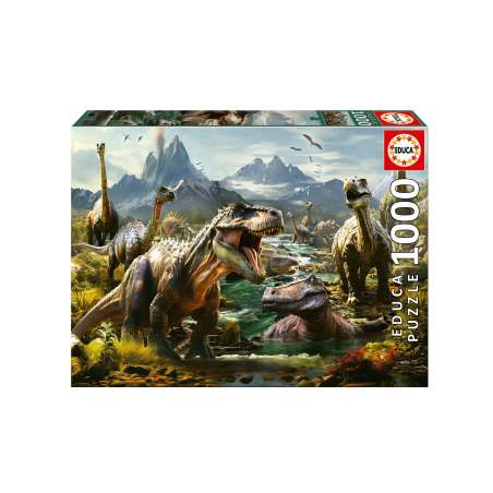 puzzle 1000 piezas dinosaurios feroces (educa - 19924)