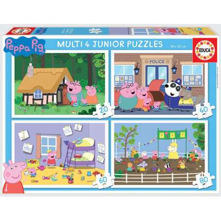 puzzle multi 4 peppa pig ( educa - 18645)