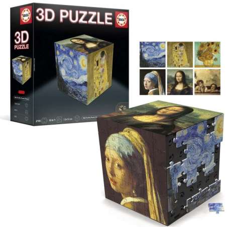 educa 3d puzzle cubos arte (educa - 20123)