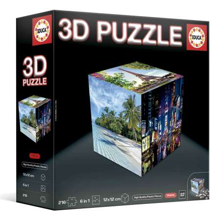 educa 3d puzzle cubos viaje (educa - 20124)