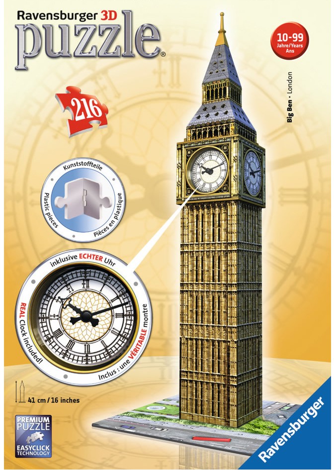 puzzle 3d 216 big ben night edition