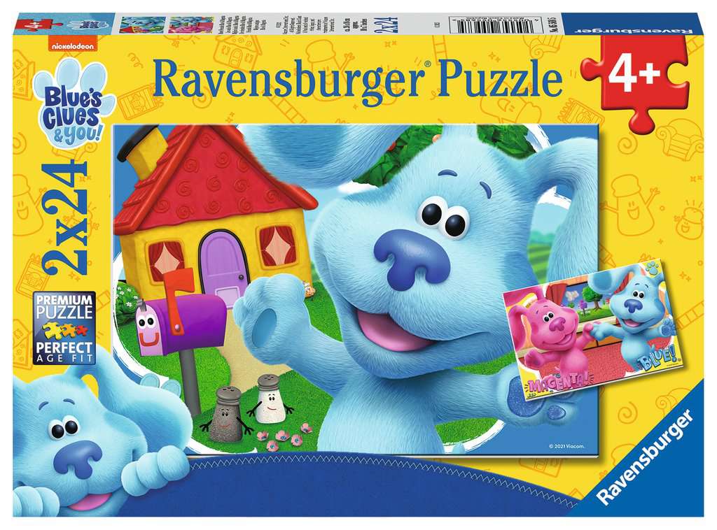 puzzle 2x24 pzas pistas de blue y tu