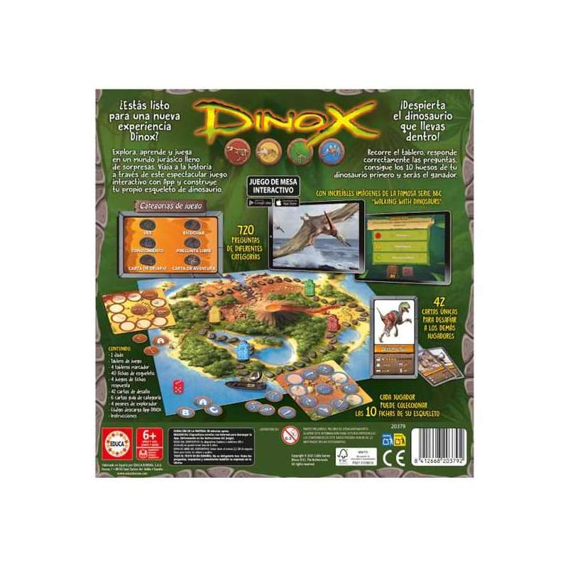 dinox juego de mesa interactivo (educa - 203799 dinox juego de mesa interactivo (educa - 203799