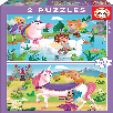 puzzle 2x20 unicornio + hadas  (educa - 18064)