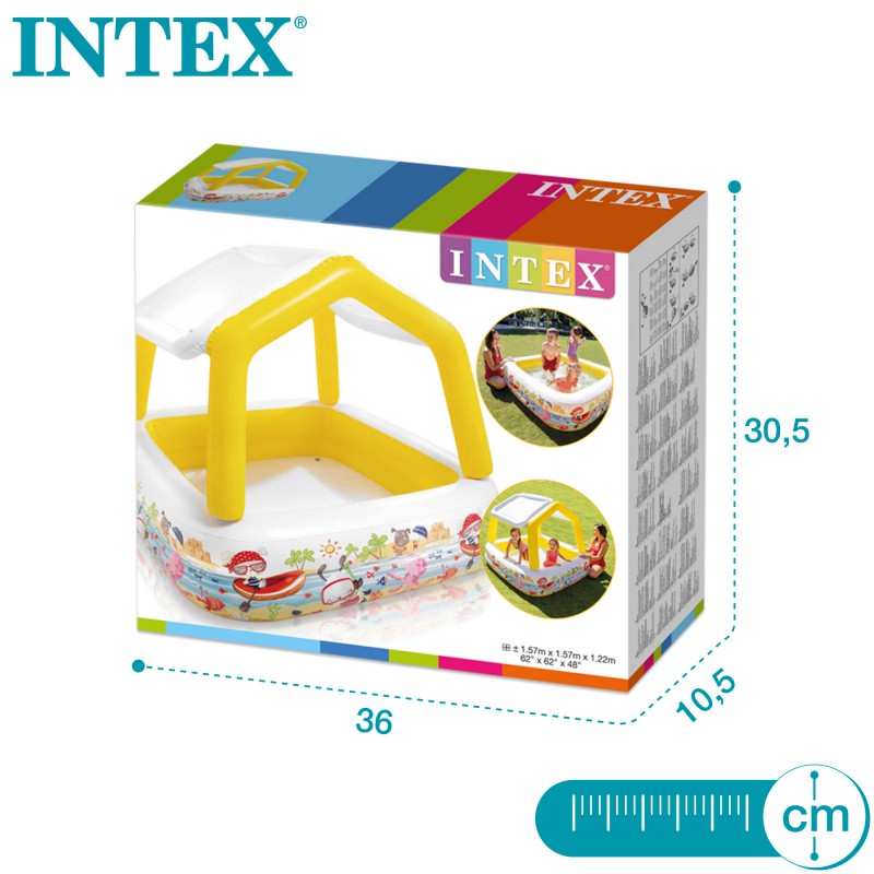 intex piscina hinchable con parasol