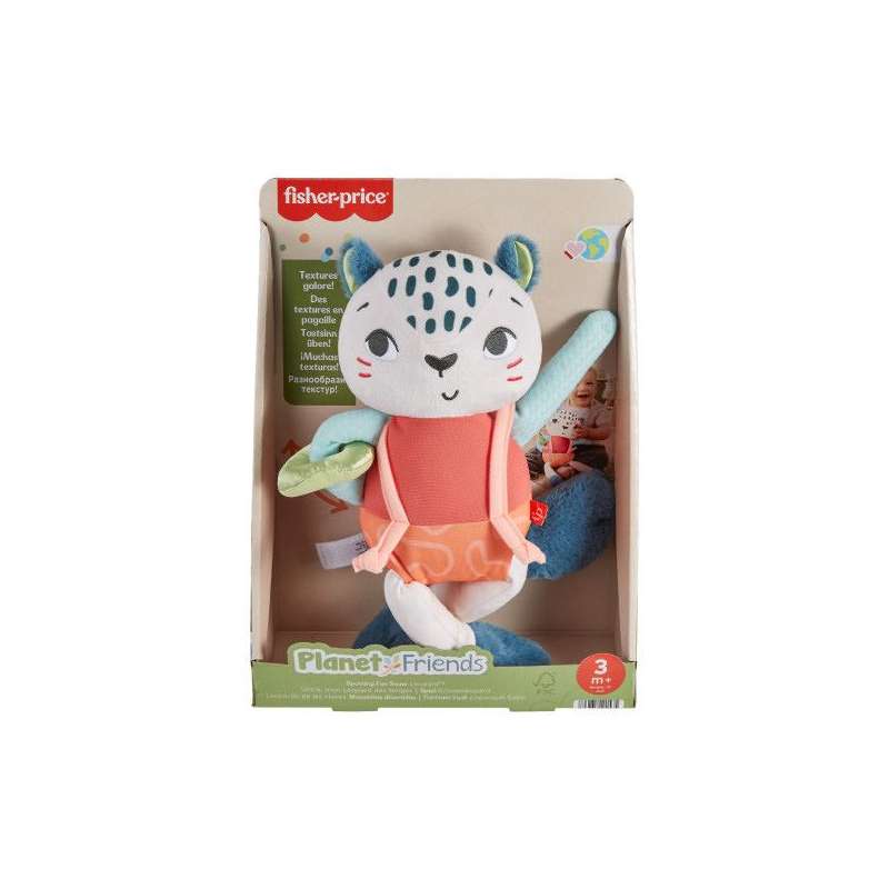 fisher-price peluche leopardo nieves (mattel - hkd64)