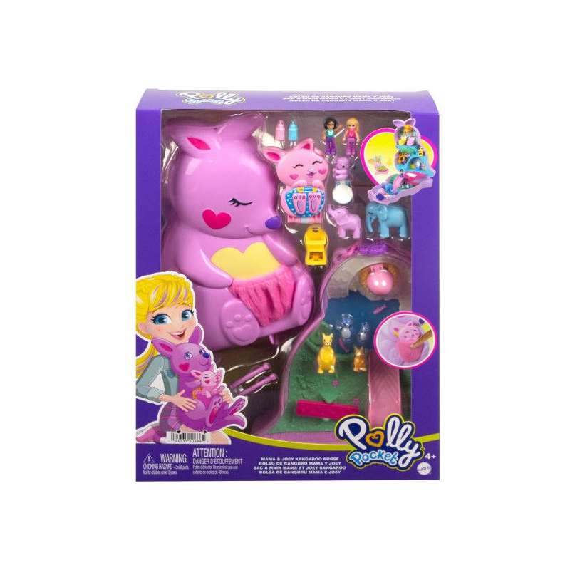 polly pocket bolso canguro (mattel - hkv50)