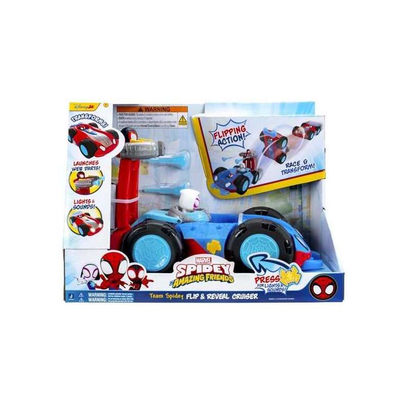 spidey y amigos vehiculo deluxe team spidey flip & reveal (jazwares iberia - snf0381) spidey y amigos vehiculo deluxe team spidey flip & reveal (jazwares iberia - snf0381)