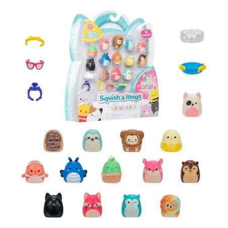 squishalongs pack de 14 figuras surtidas (jazwares - sqal0028)