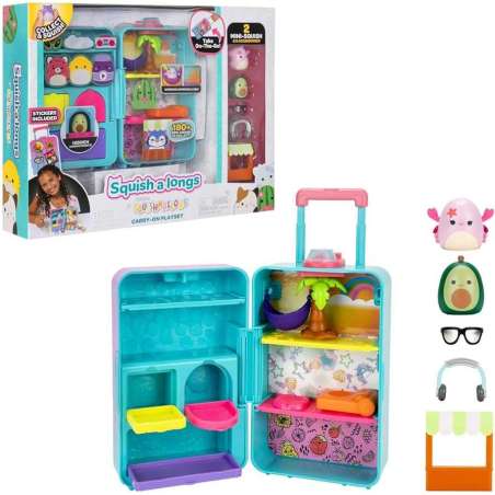 squishalongs playset maleta (jazwares - sqal0092)