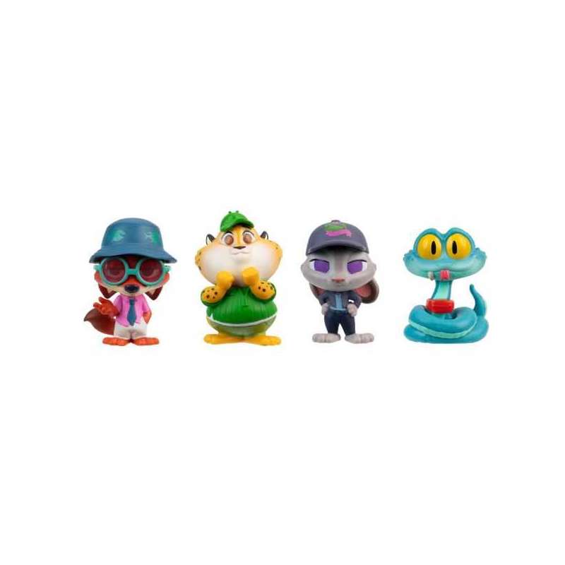 zootropolis pack 5 figuras 5 cm (jazwares - zotp0060)