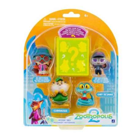 zootropolis pack 5 figuras 5 cm (jazwares - zotp0060)