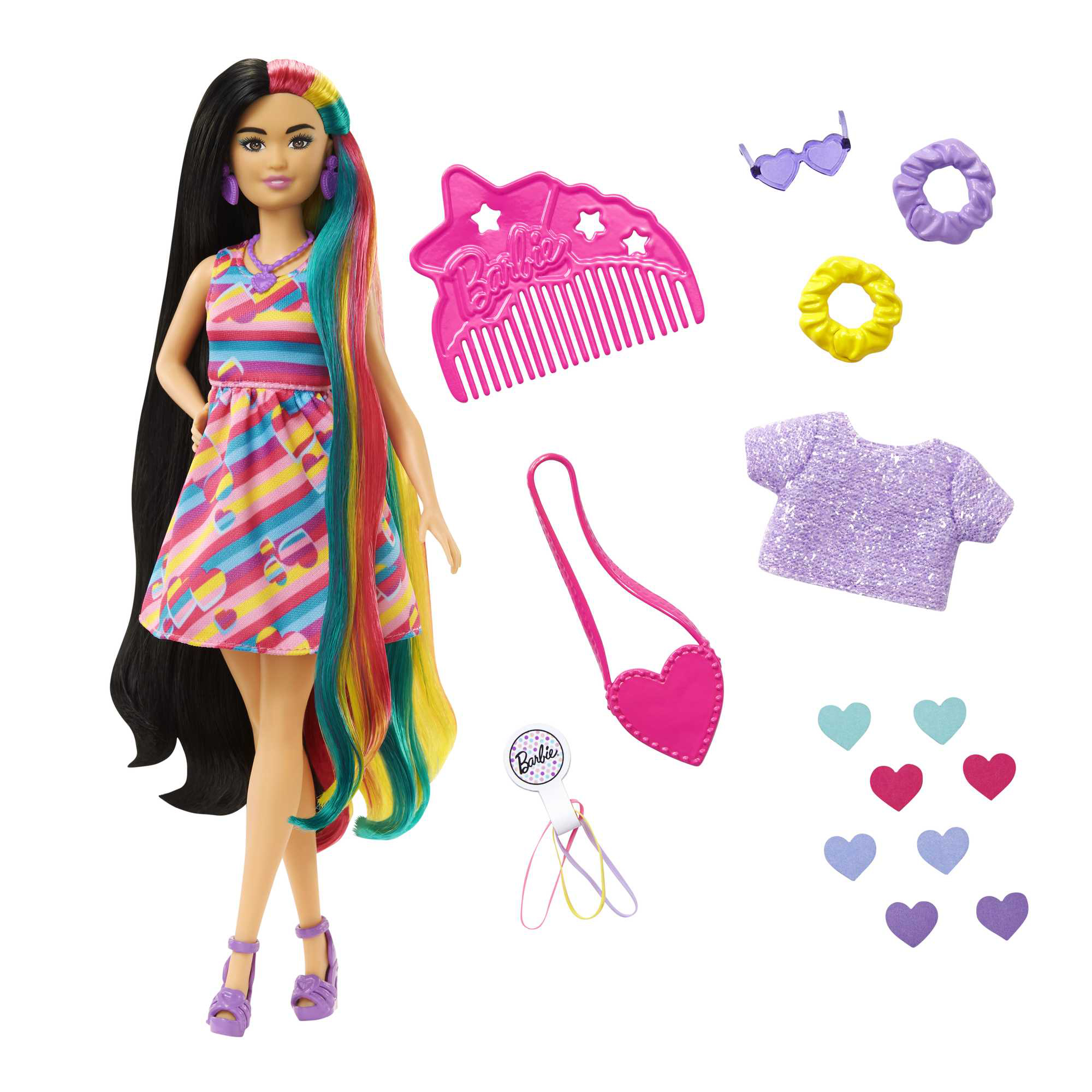 barbie totally hair extralargo corazon