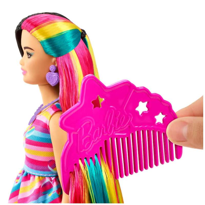 barbie totally hair extralargo corazón (mattel hcm90)