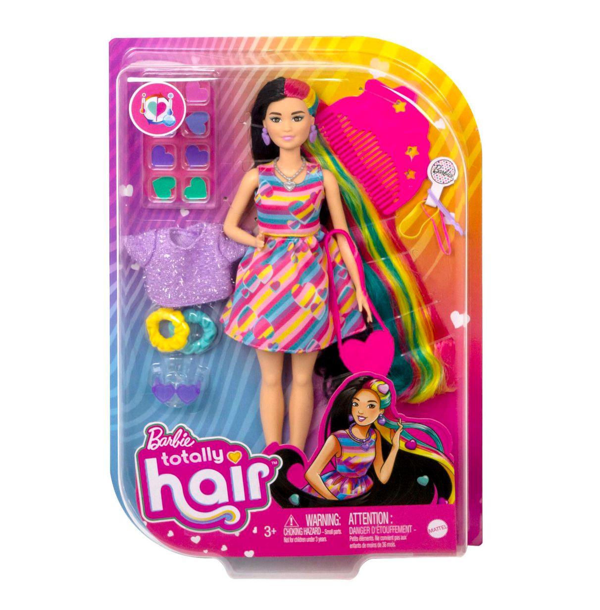 barbie totally hair extralargo corazon