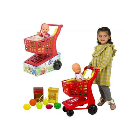 carrito supermercado+alimentos+muÑeco ( vicam - 90)