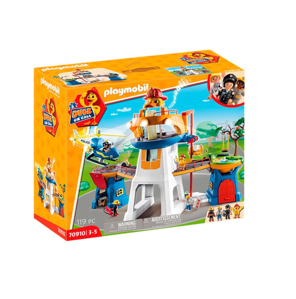 playmobil duck on call cuartel general (70910)