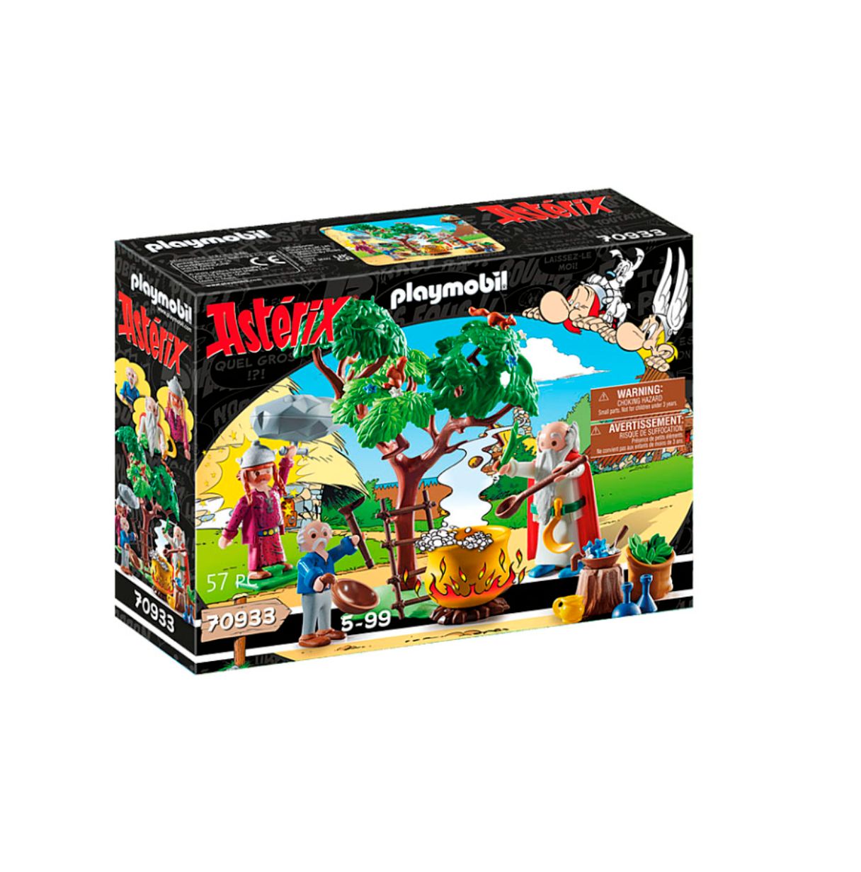 playmobil asterix panoramix con el caldero de la pocion mágica (70933)