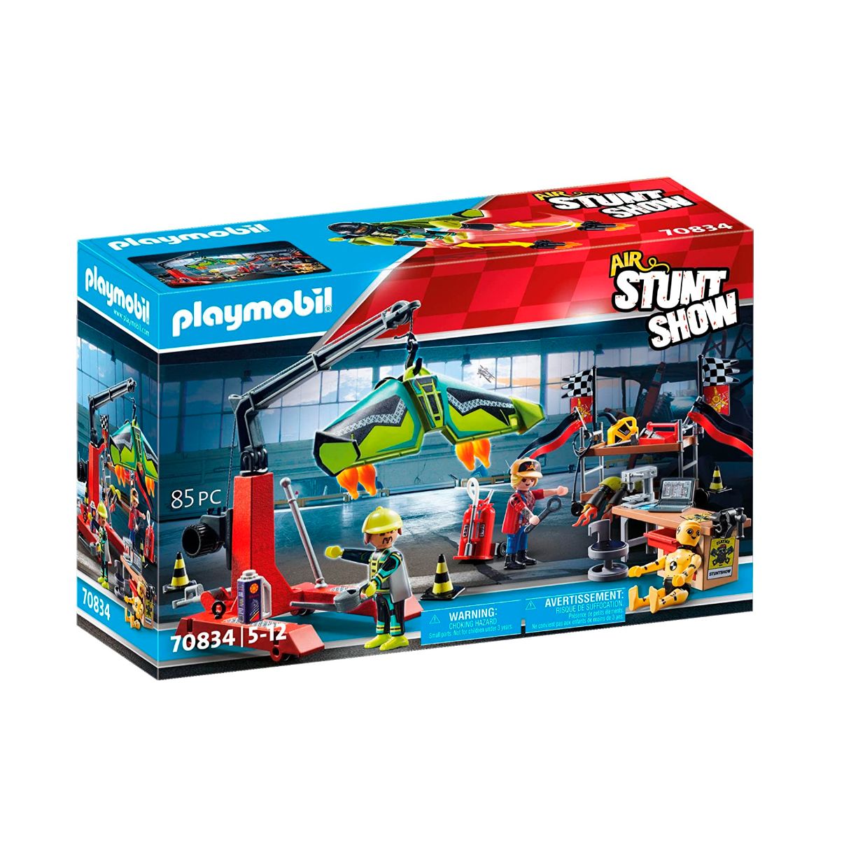 playmobil air stunt show estacion de servicio (70834)
