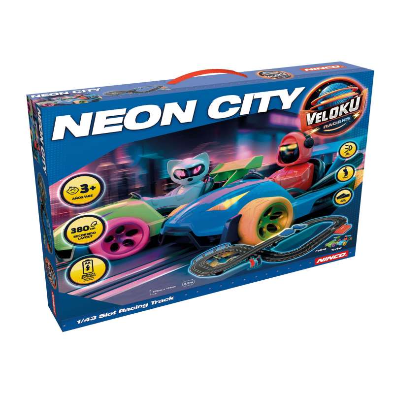 ninco veloku racers pista neon city (fdj ninco - 91021)