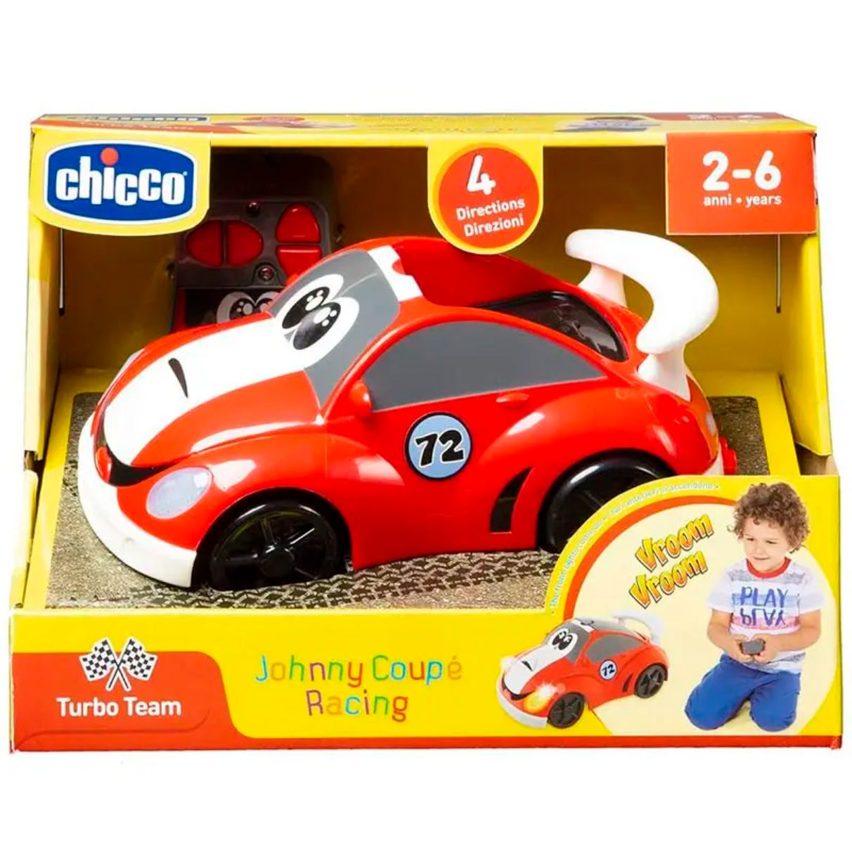 johnny coupe racing radio control (chicco 609523)
