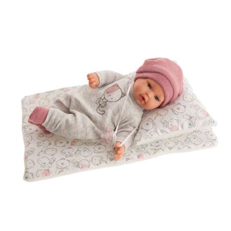 muÑeca kika lagrimitas 27 cm con camita (muñecas antonio juan - 11115)