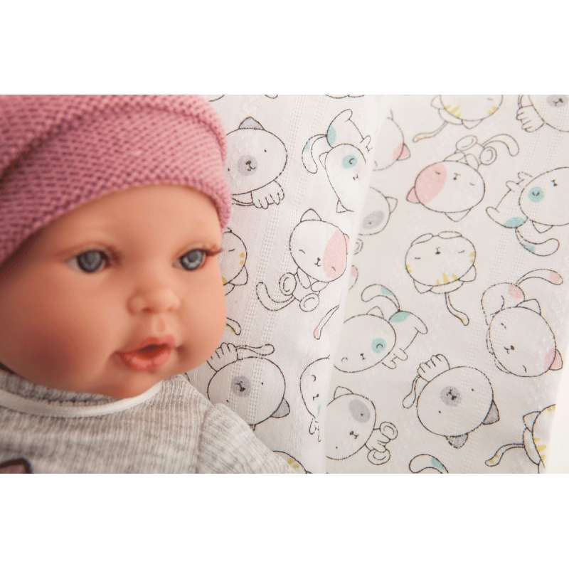 muÑeca kika lagrimitas 27 cm con camita (muñecas antonio juan - 11115)