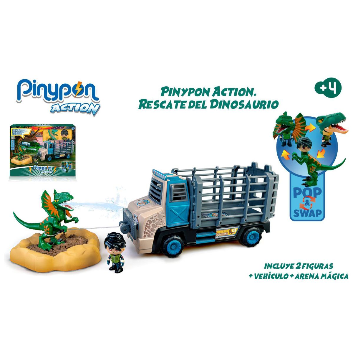 pin y pon action rescate del dinosaurio famosa 700017398