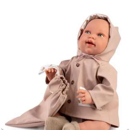 muÑeca recien nacida 42 cm pipa chubasquero (muñecas antonio juan - 33020)