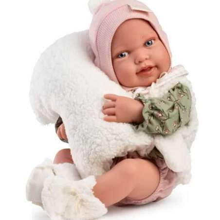 muÑeca recien nacida 42 cm pipa chaleco borreguito (muñecas antonio juan - 50430)
