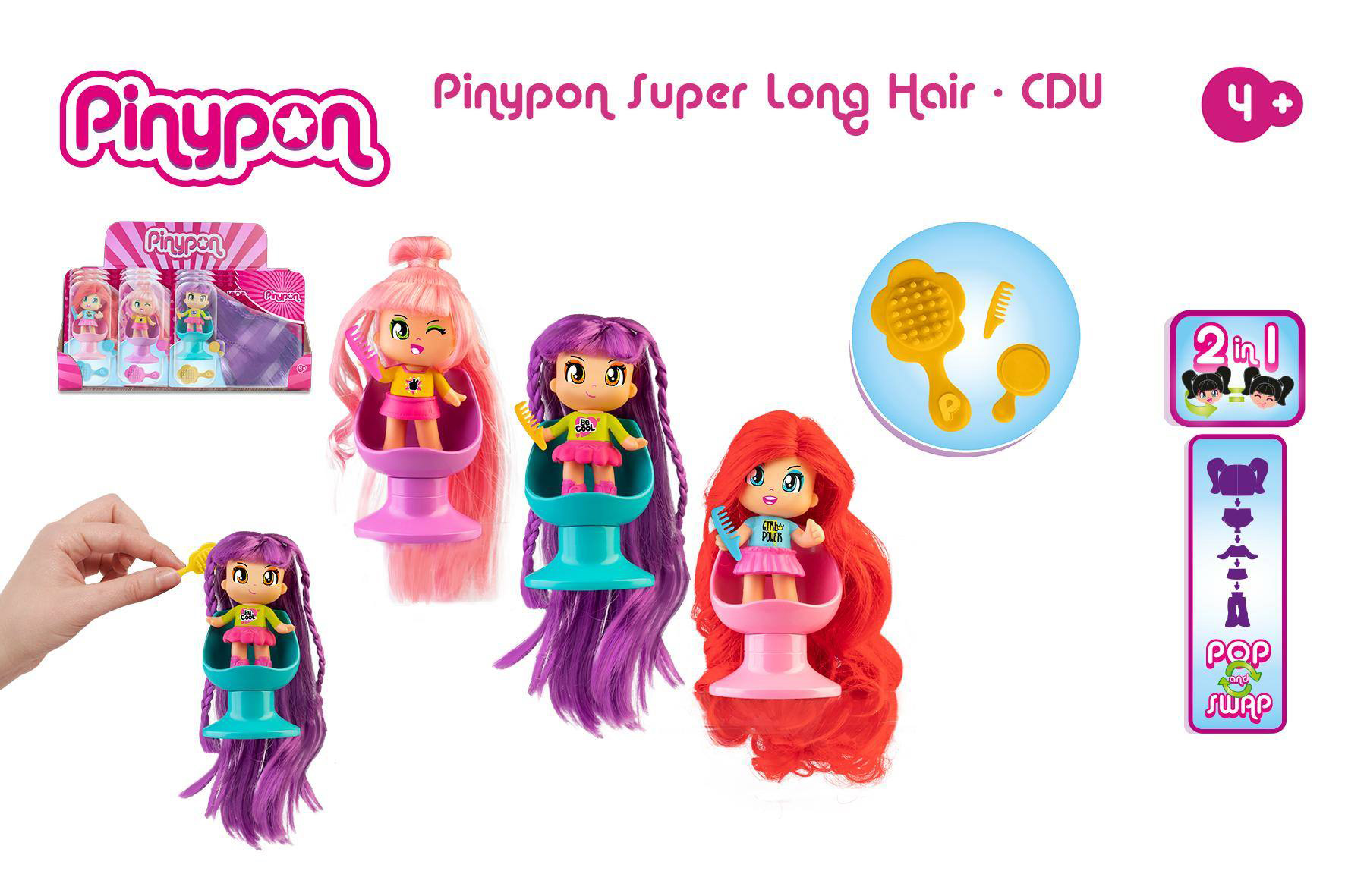 pinypon super melena figuras surtidas (famosa pny33000).