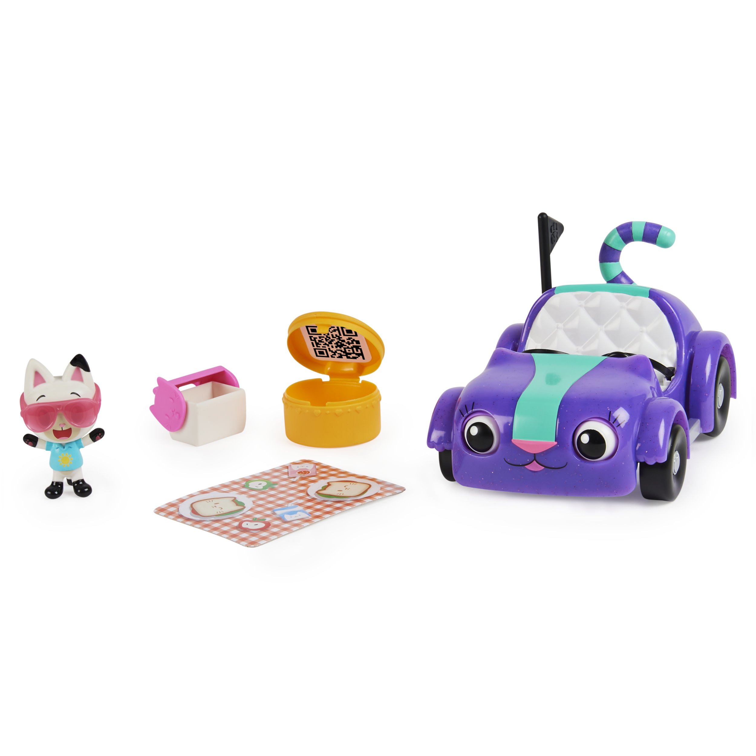 gabby´s dollhouse el coche de carlita (spin master 6062145)